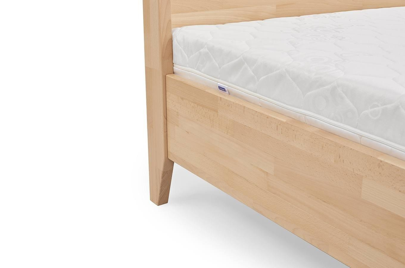 Łóżko drewniane bukowe z baldachimem Visby CANOPY / 180x200 cm, kolor naturalny