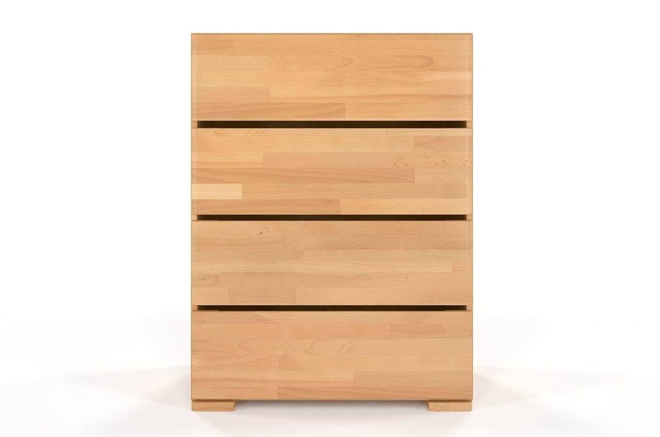 Drewniana komoda bukowa Visby Sandemo 4S80 / szer. 80 cm, kolor orzech