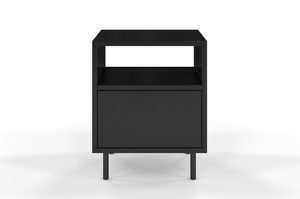 Czarna nowoczesna szafka nocna Dancan MIRKA / szer. 40 cm