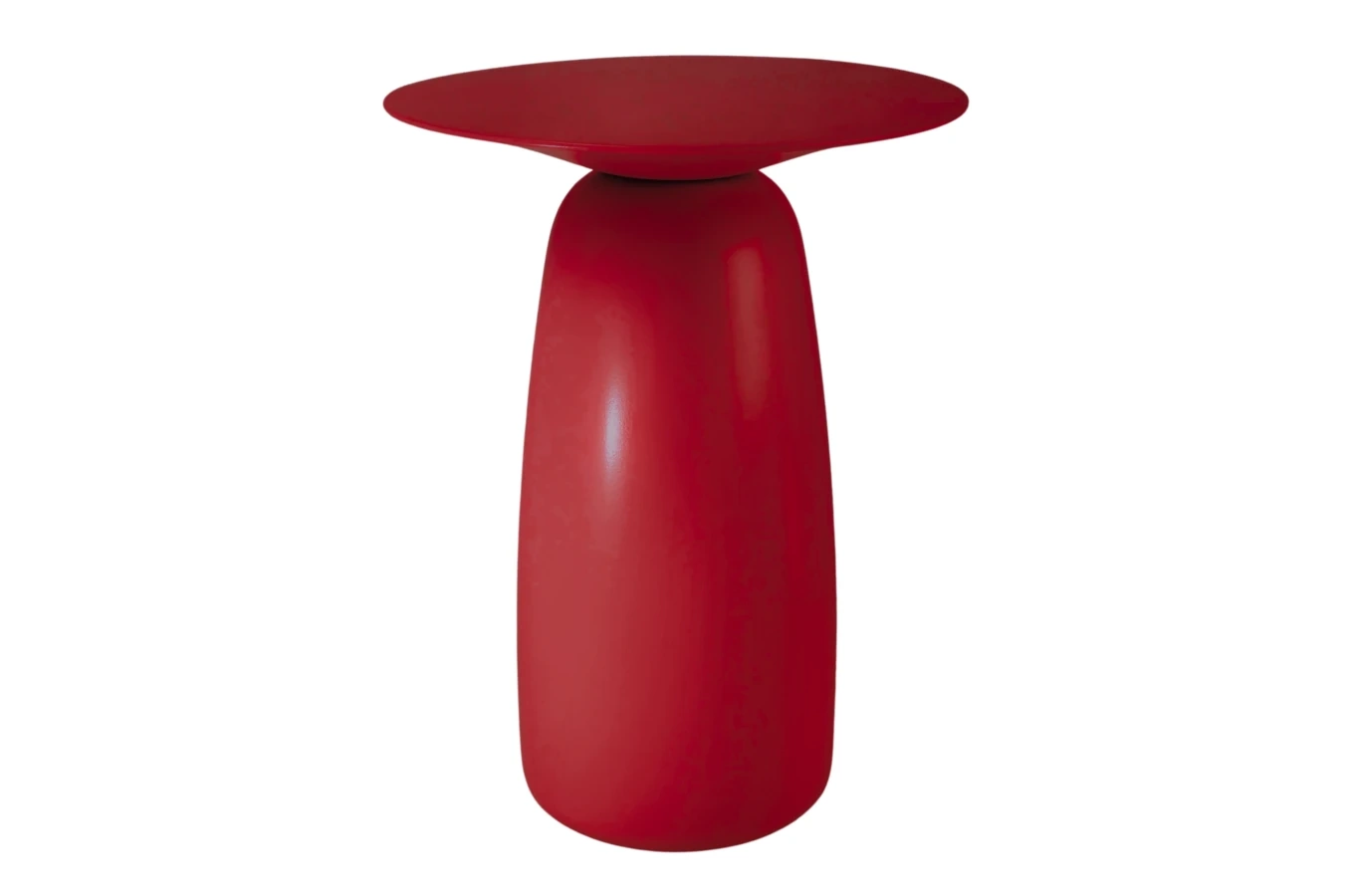 Stolik drewniany Kayani BAOBAB 44 różne kolory, wys. 44 cm / kolor bordowy