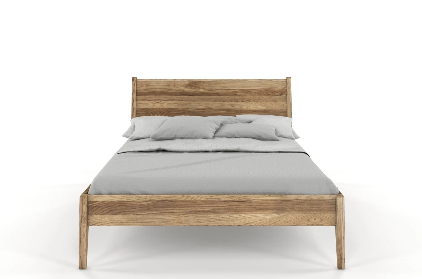 Łóżko drewniane dębowe Visby RADOM / 180x200 cm, olej retro