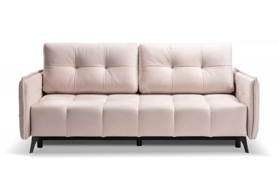 Nowoczesna sofa rozkładana SAMANTA z funkcją spania i pojemnikiem na pościel / szerokość 205 cm