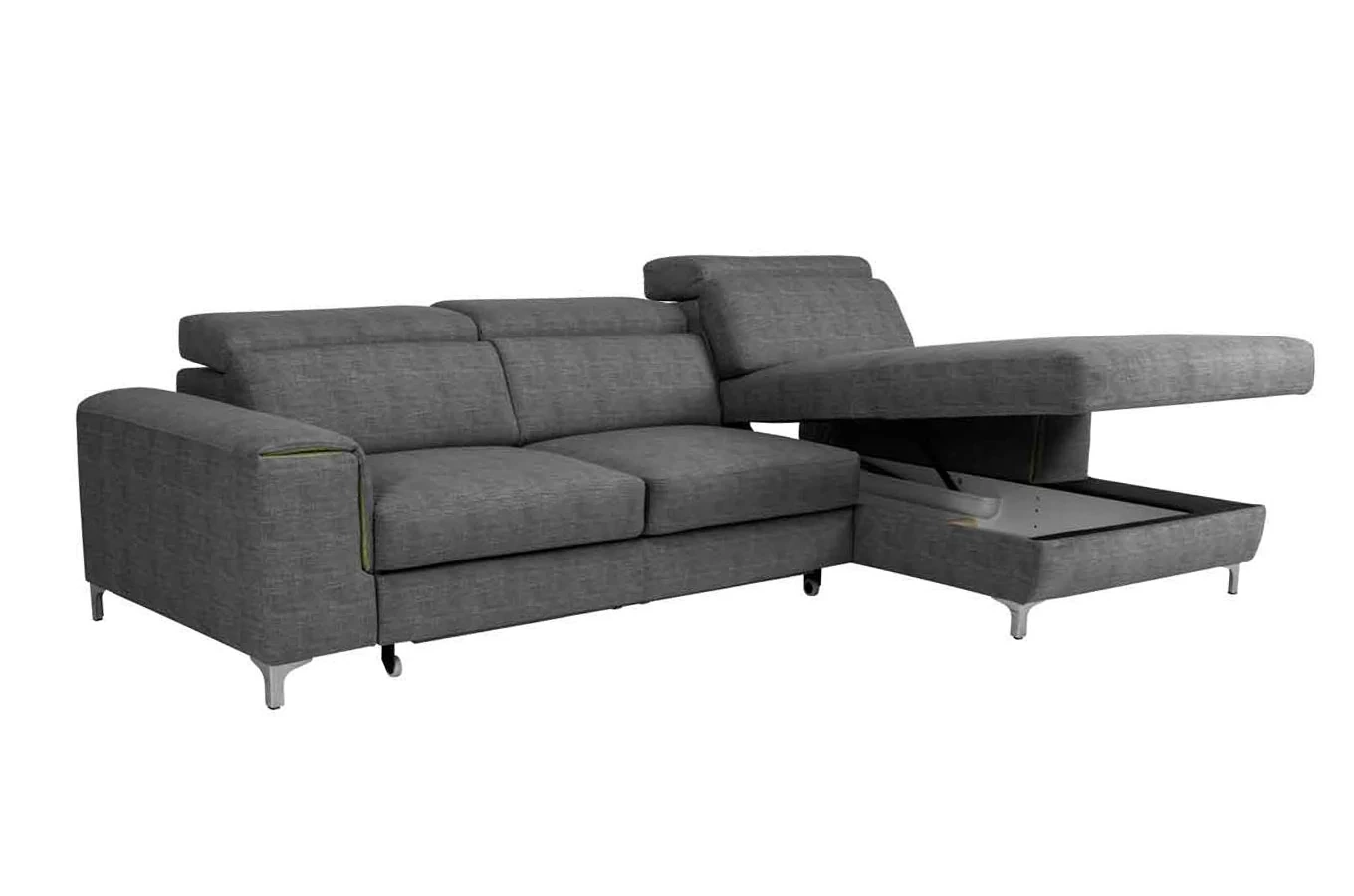 Narożnik KLEOPATRA I z funkcją spania i pojemnikiem na pościel