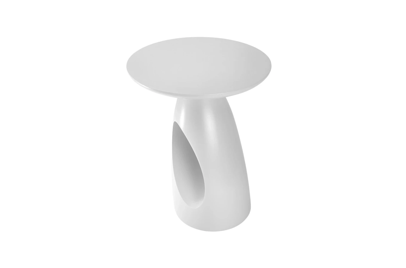 Stolik drewniany Kayani ISLAND różne kolory, wys. 40 cm / kolor biały RAL