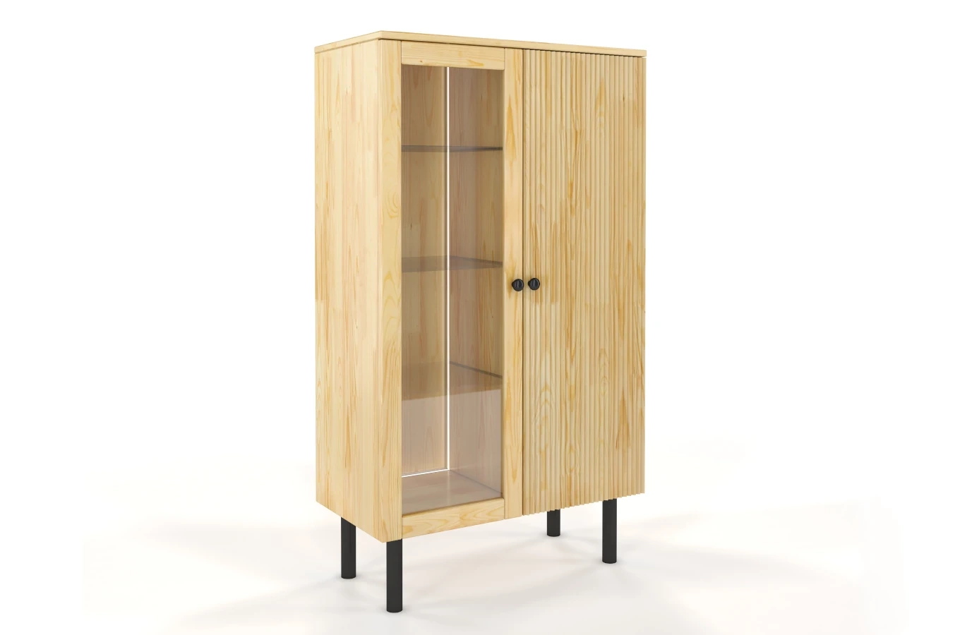 Witryna sosnowa Visby NORVIK High / szer. 80 cm