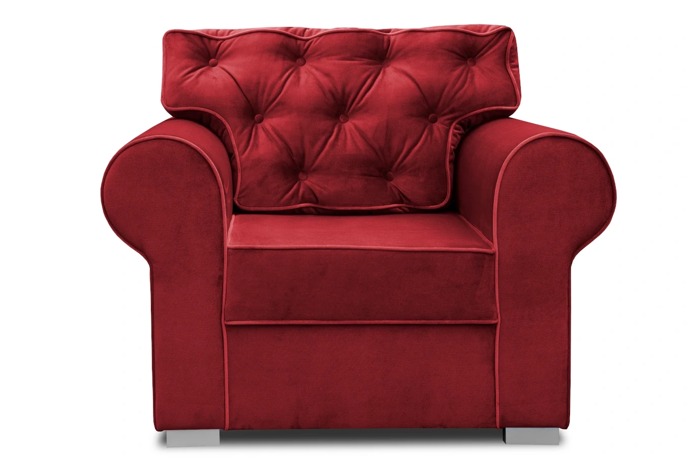 Elegancki fotel ROSIE z pikowanym oparciem