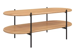 Stolik drewniany bukowy Skandica DOTA w kolorze naturalnym na metalowych nogach