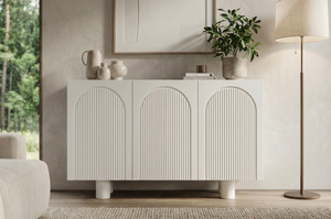 Biała komoda z łukami Skandica RITA / szer. 135 cm