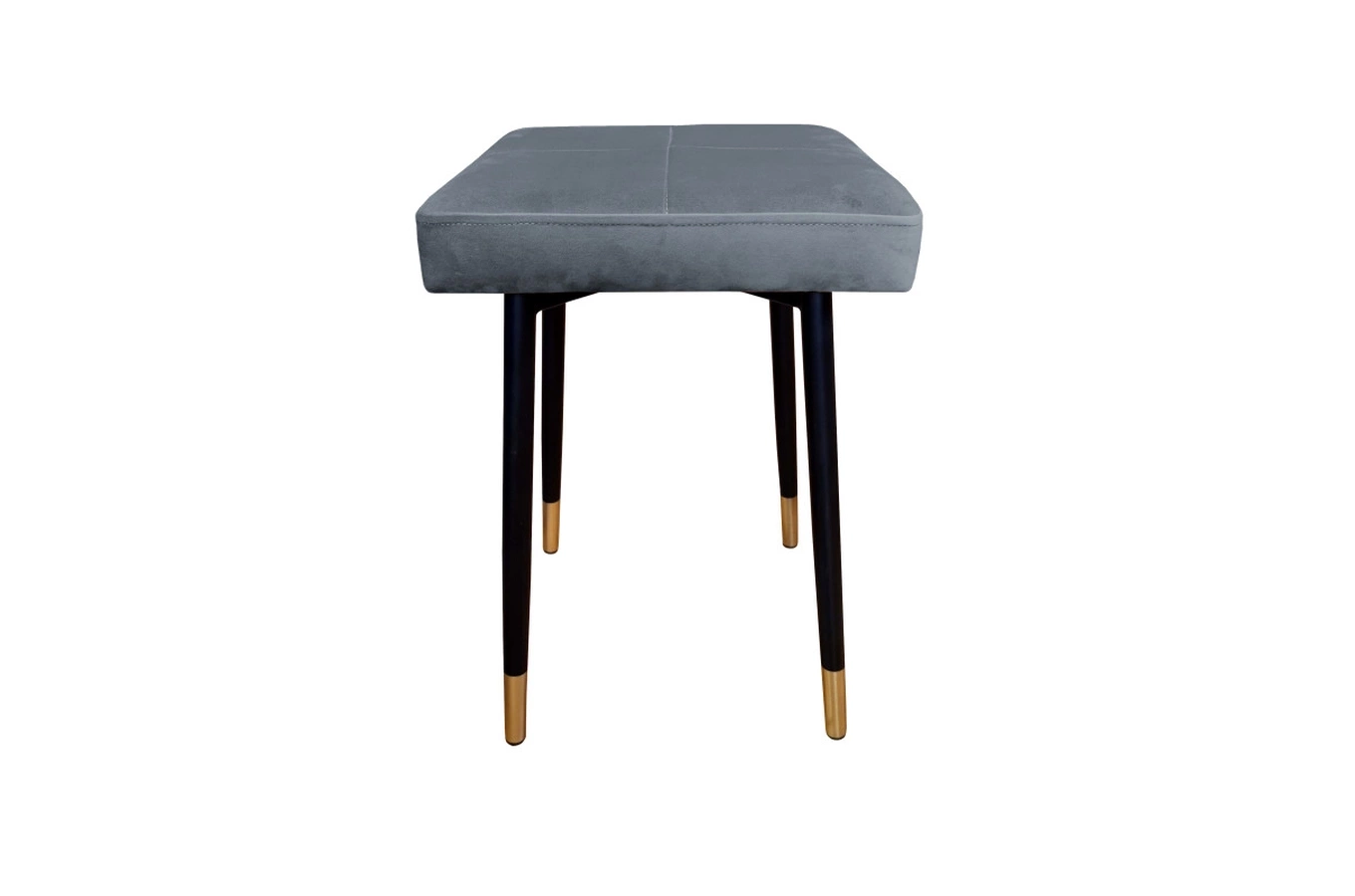 Tapicerowany taboret QUINTO na metalowych nogach / kolor tkaniny + podstawy do wyboru!