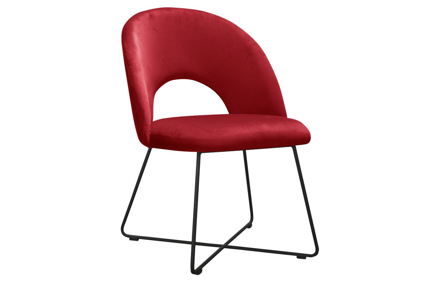 Nowoczesne krzesło tapicerowane ALTA na metalowych nogach