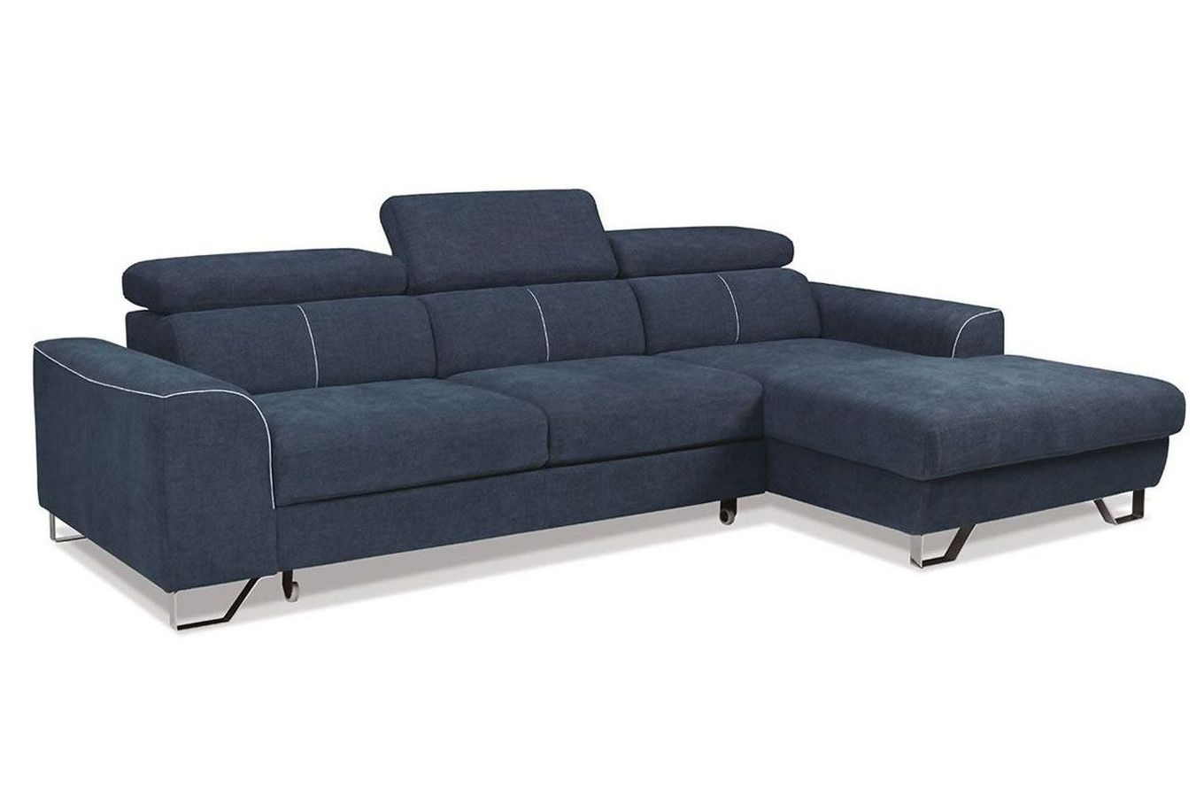 Nowoczesny narożnik ASTI z funkcją spania i pojemnikiem na pościel