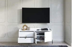 Biała komoda do salonu Dancan IGA / szer. 142 cm