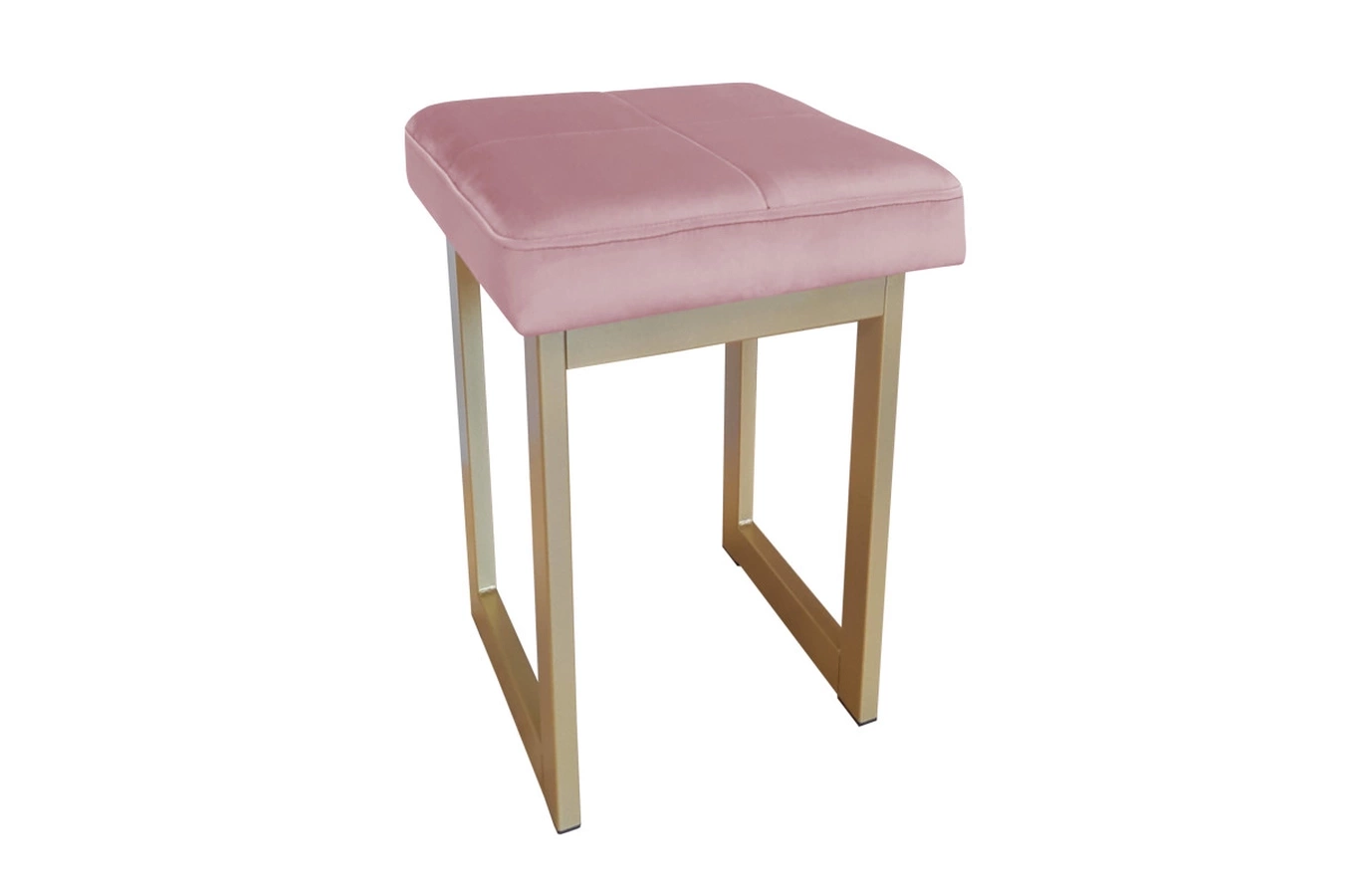 Tapicerowany taboret PRIMO na metalowych nogach / kolor tkaniny + podstawy do wyboru!