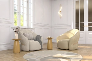 Stolik drewniany Kayani BAOBAB 44 różne kolory, wys. 44 cm 