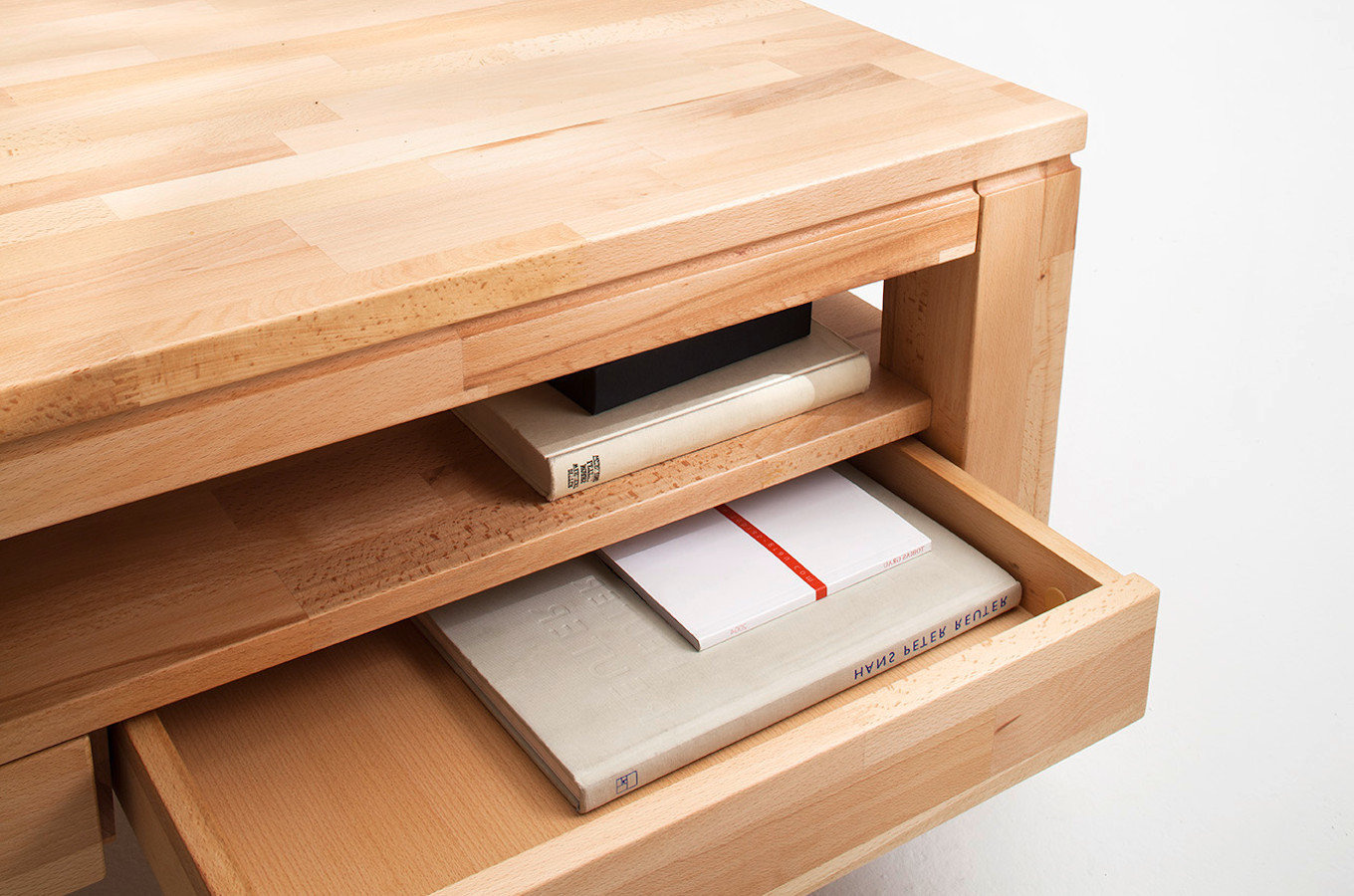 Drewniana bukowa ława GORDON / 115x70 cm