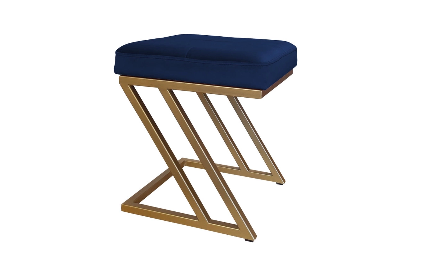 Tapicerowany puf DIZI na metalowych nogach / kolor tkaniny + podstawy do wyboru!