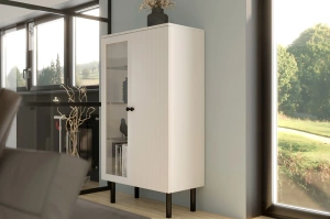 Biała witryna Visby NORVIK High / szer. 80 cm