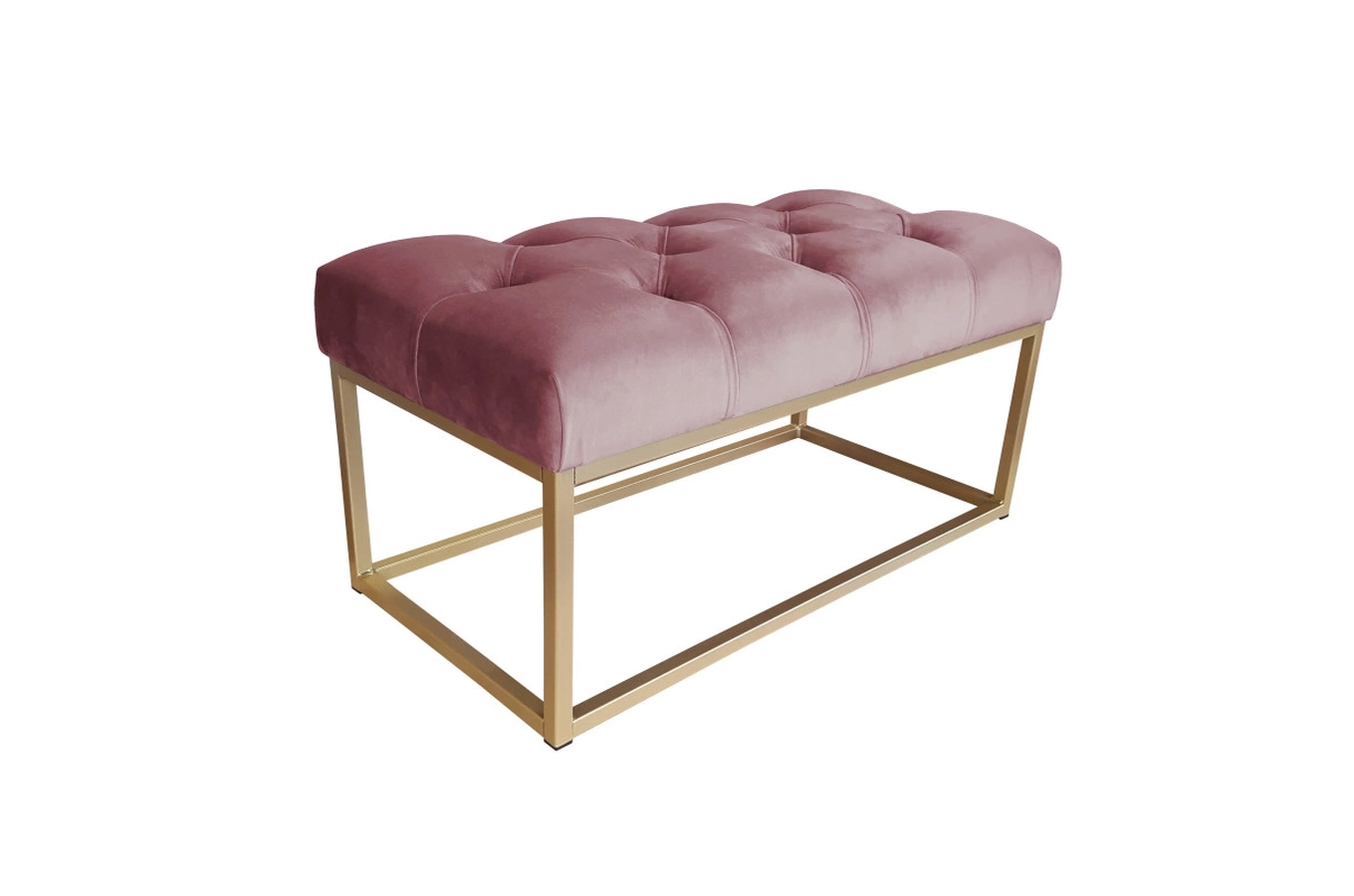 Tapicerowana ławka CITY na metalowych nogach / kolor tkaniny + podstawy do wyboru!