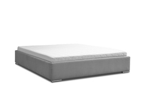 Klasyczne łóżko tapicerowane do sypialni WENER - bez zagłówka