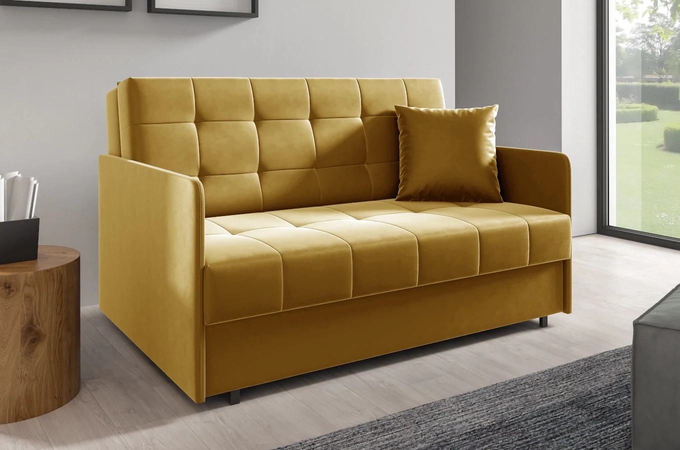 Klasyczna sofa NAOMI z funkcją spania / szerokość 140 cm