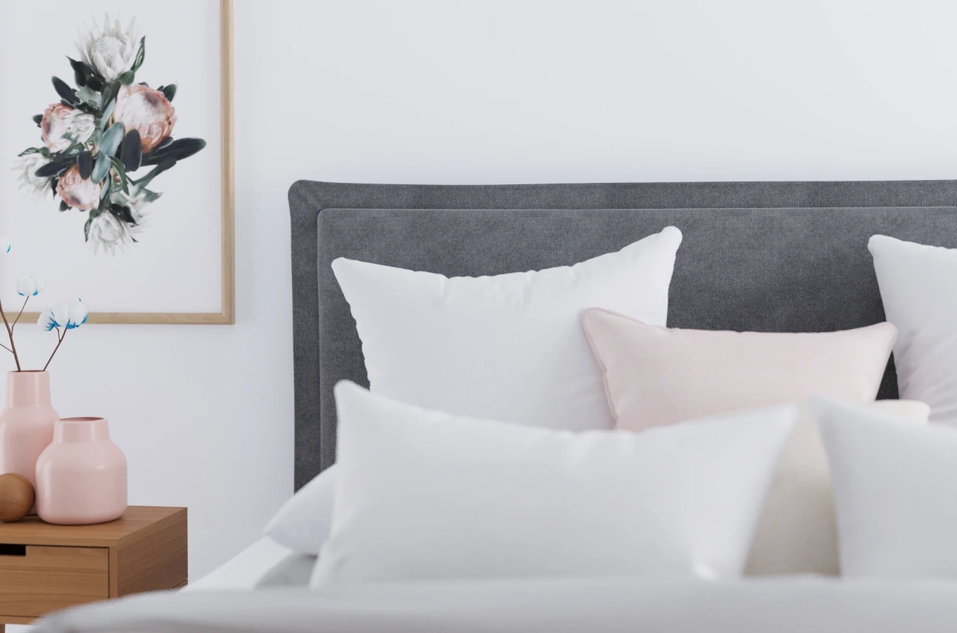 Eleganckie tapicerowane łóżko kontynentalne do sypialni CAMEL z pojemnikiem na pościel