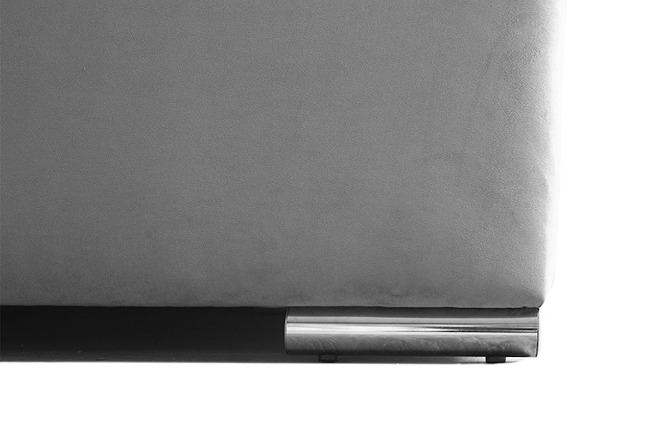 Klasyczne łóżko tapicerowane do sypialni GLAN z gładkim zagłówkiem