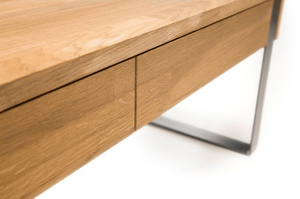 Drewniana dębowa ława CALGARY / 110x60 cm