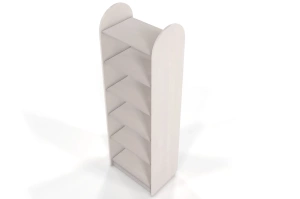 Regał drewniany bukowy Visby KLIPPEN / szerokość 60 cm, kolor biały