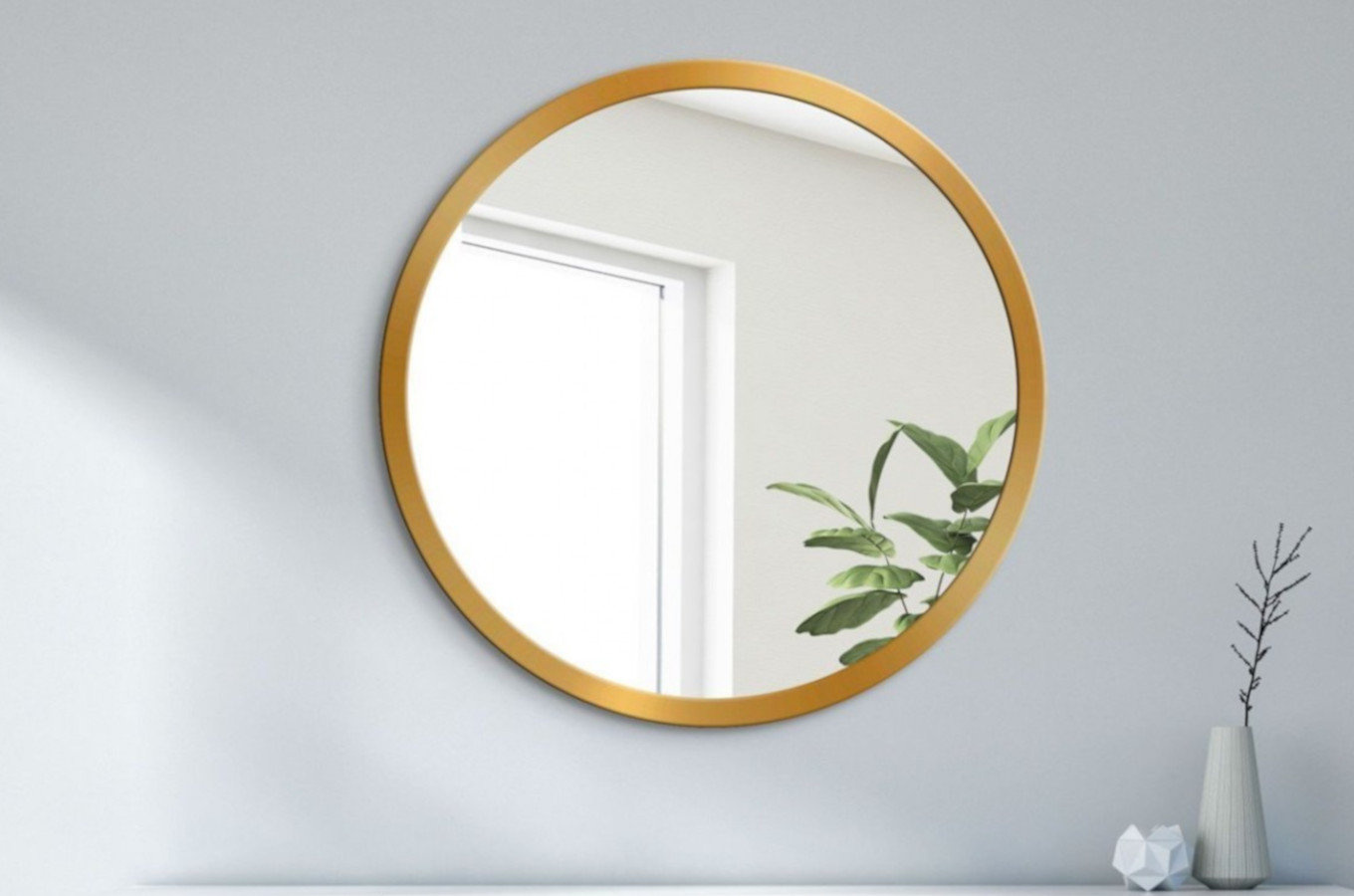 Okrągłe lustro SCANDINAVIA BOLD / rama dostępna w 5 kolorach