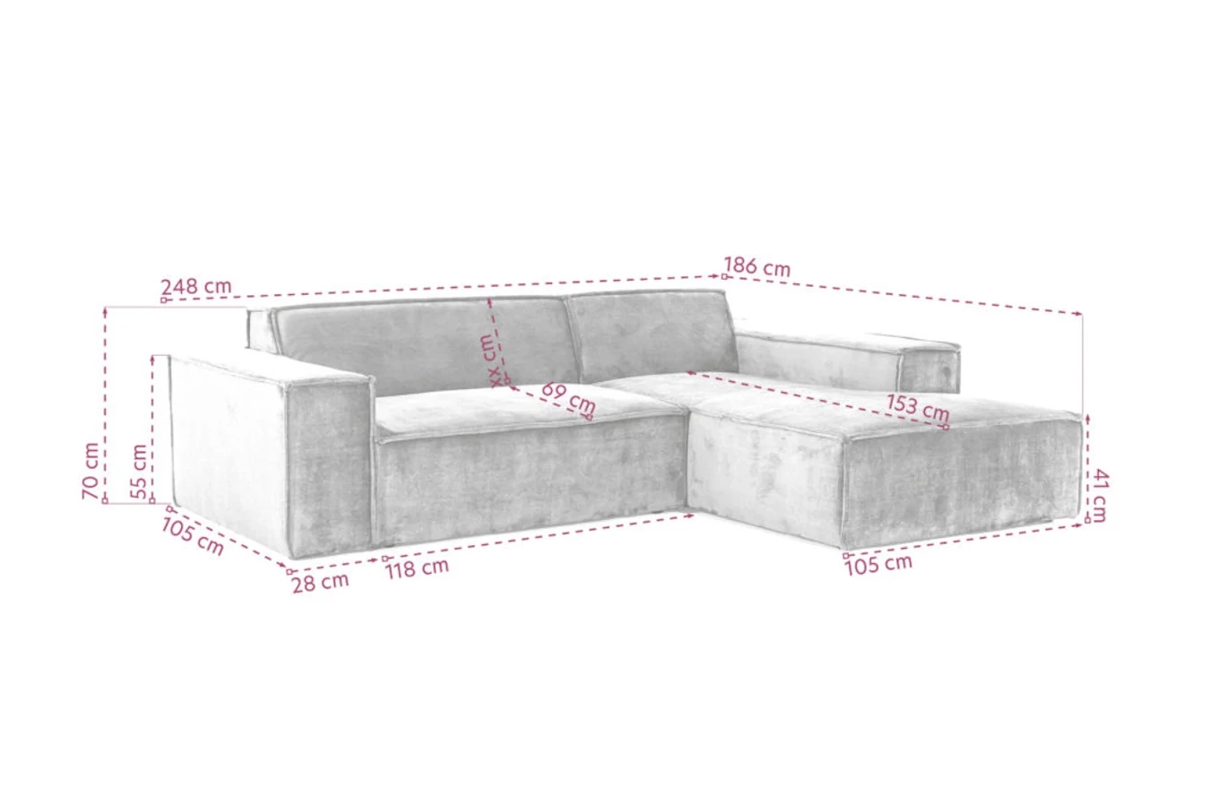 Nowoczesny narożnik MARSYLIA L