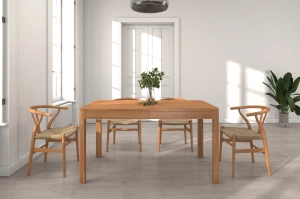 Stół drewniany bukowy rozkładany Skandica RUBY 140-260 cm / kolor naturalny