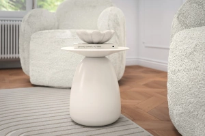 Stolik drewniany Kayani BAOBAB 34 różne kolory, wys. 34 cm / kolor biały RAL