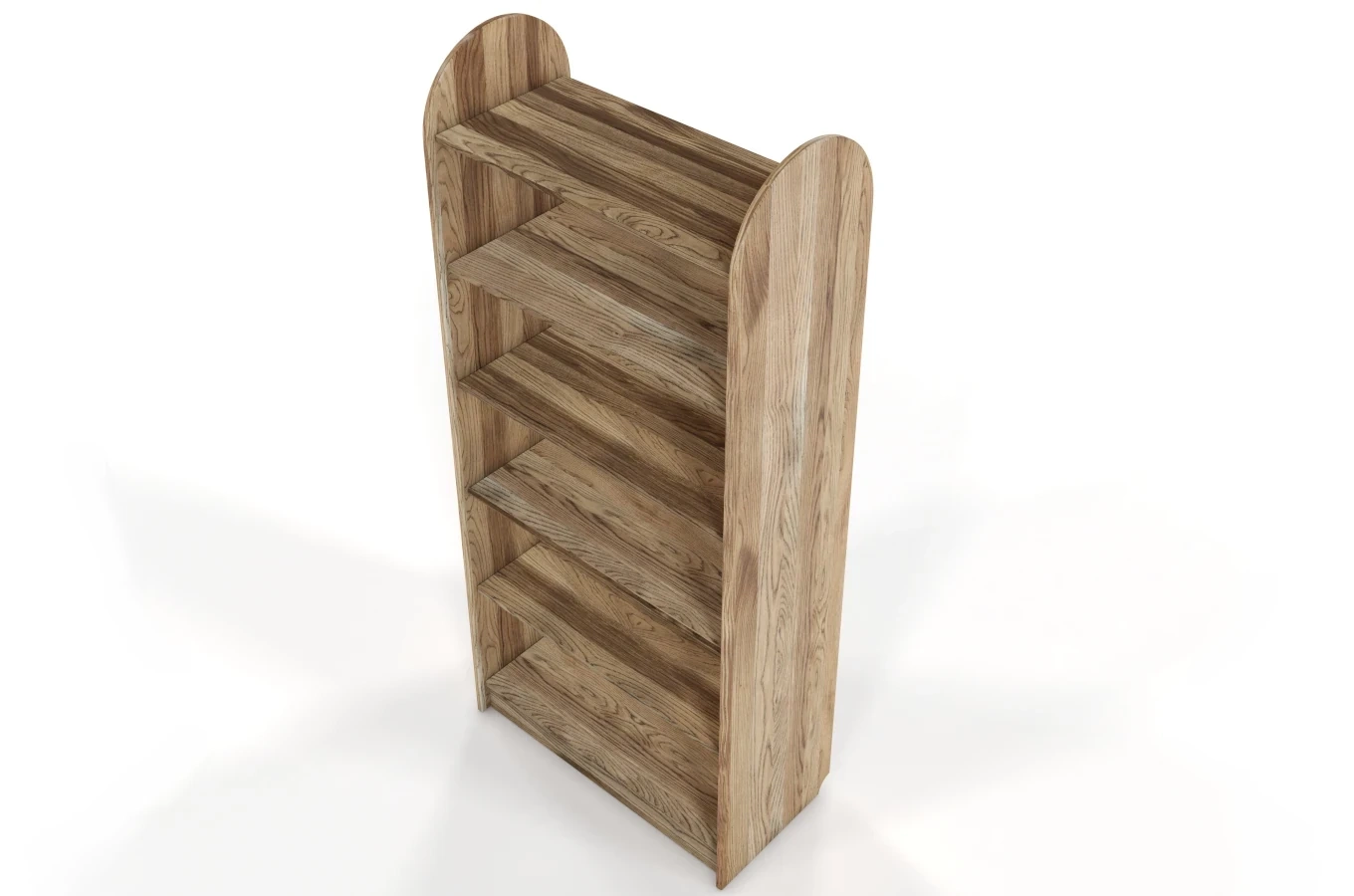 Regał drewniany dębowy Visby KLIPPEN / szerokość 80 cm, olej retro