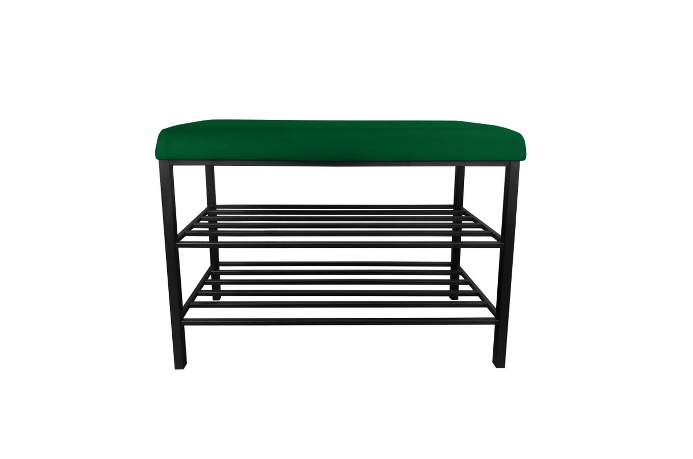Tapicerowana ławka na buty DEXTER na metalowych nogach / kolor tkaniny do wyboru!