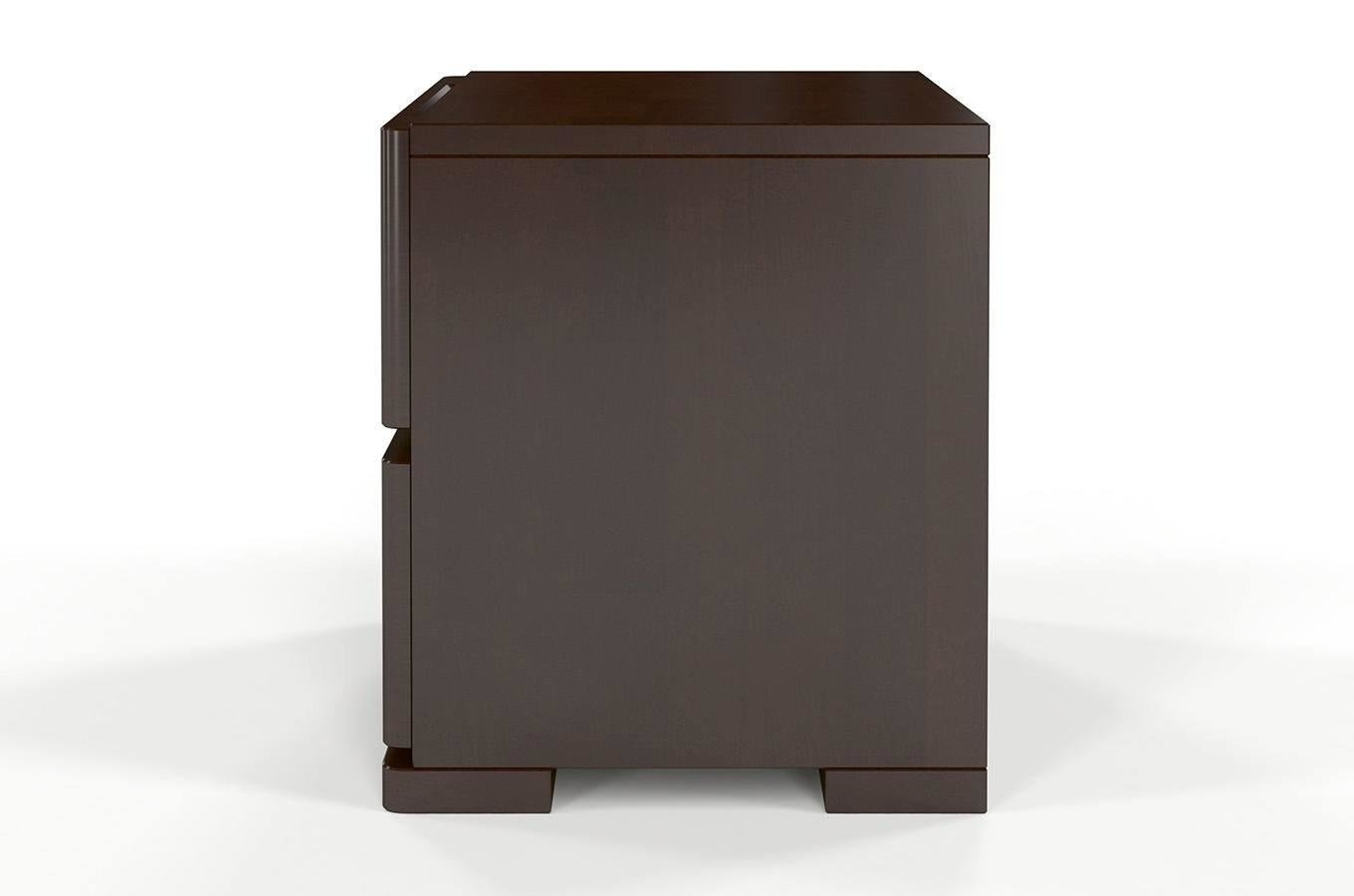 Drewniana szafka nocna bukowa Visby Sandemo High 2S / kolor biały