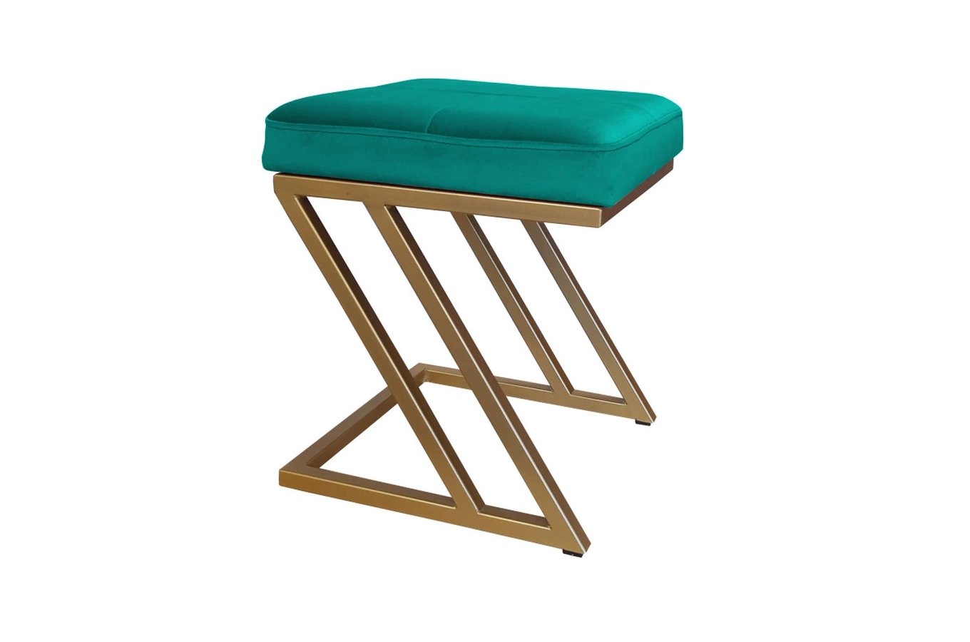 Tapicerowany puf DIZI na metalowych nogach / kolor tkaniny + podstawy do wyboru!