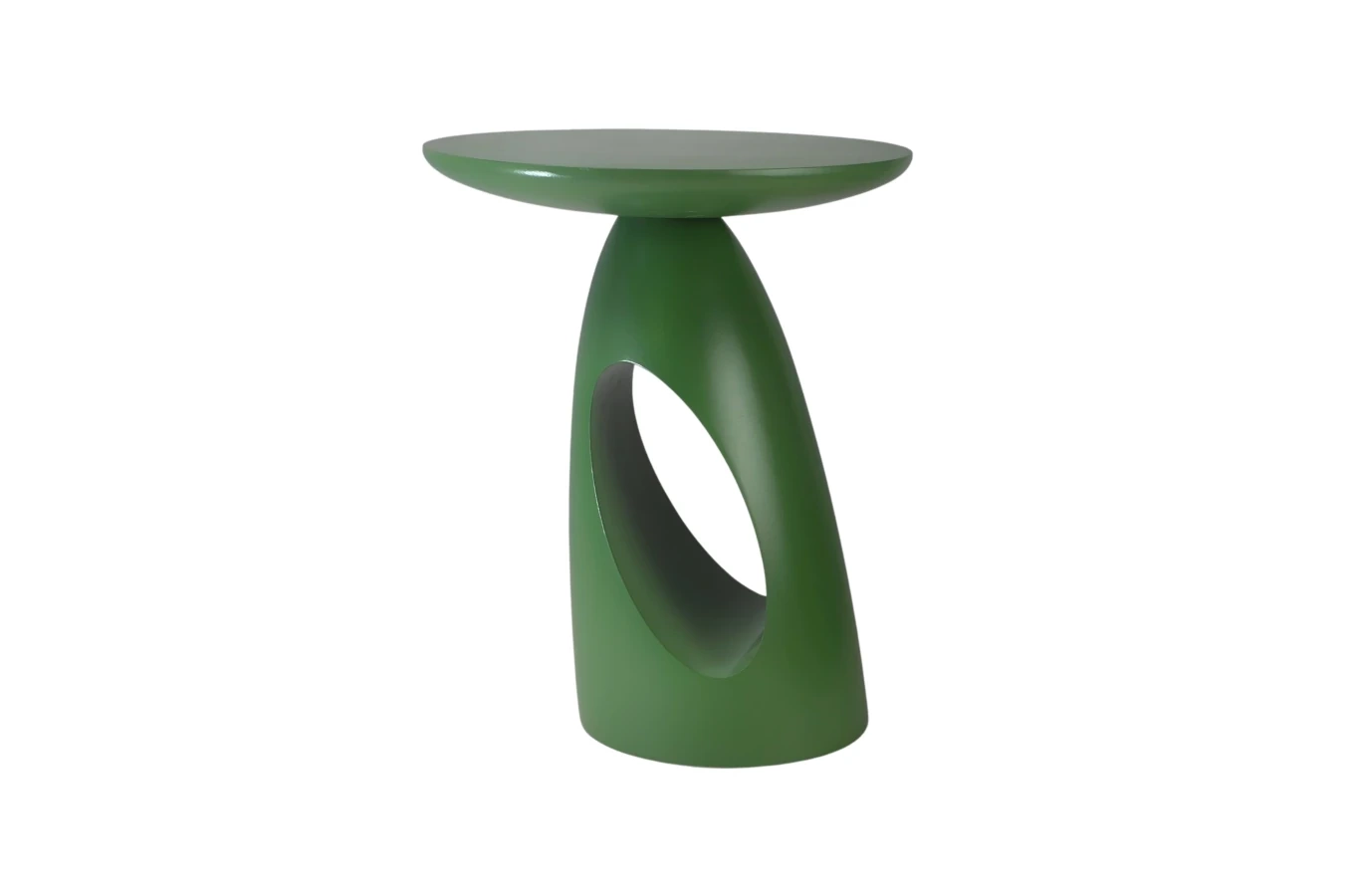 Stolik drewniany Kayani ISLAND różne kolory, wys. 40 cm / kolor groszkowa zieleń