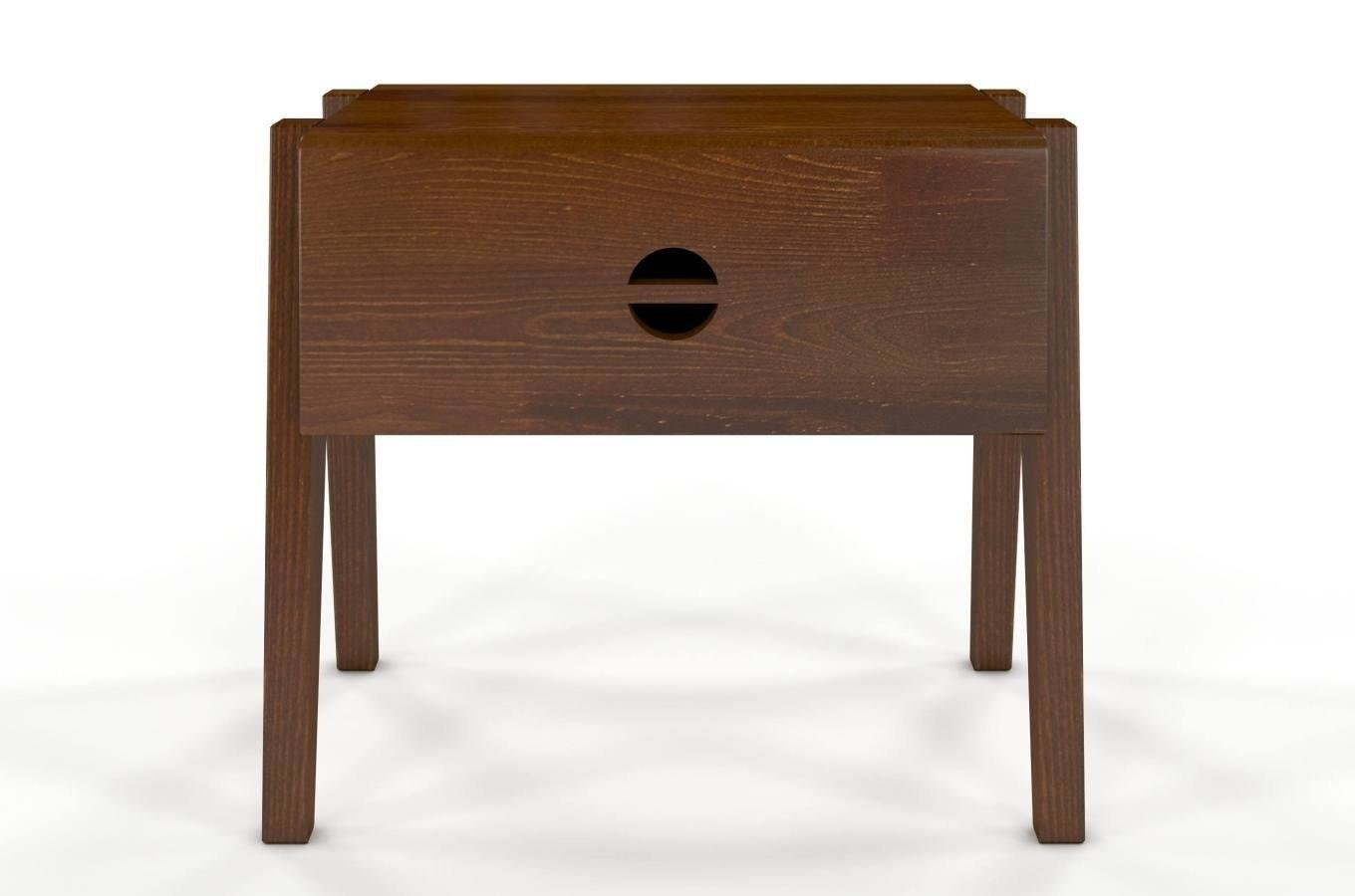 Szafka nocna drewniana sosnowa Visby RADOM / kolor palisander