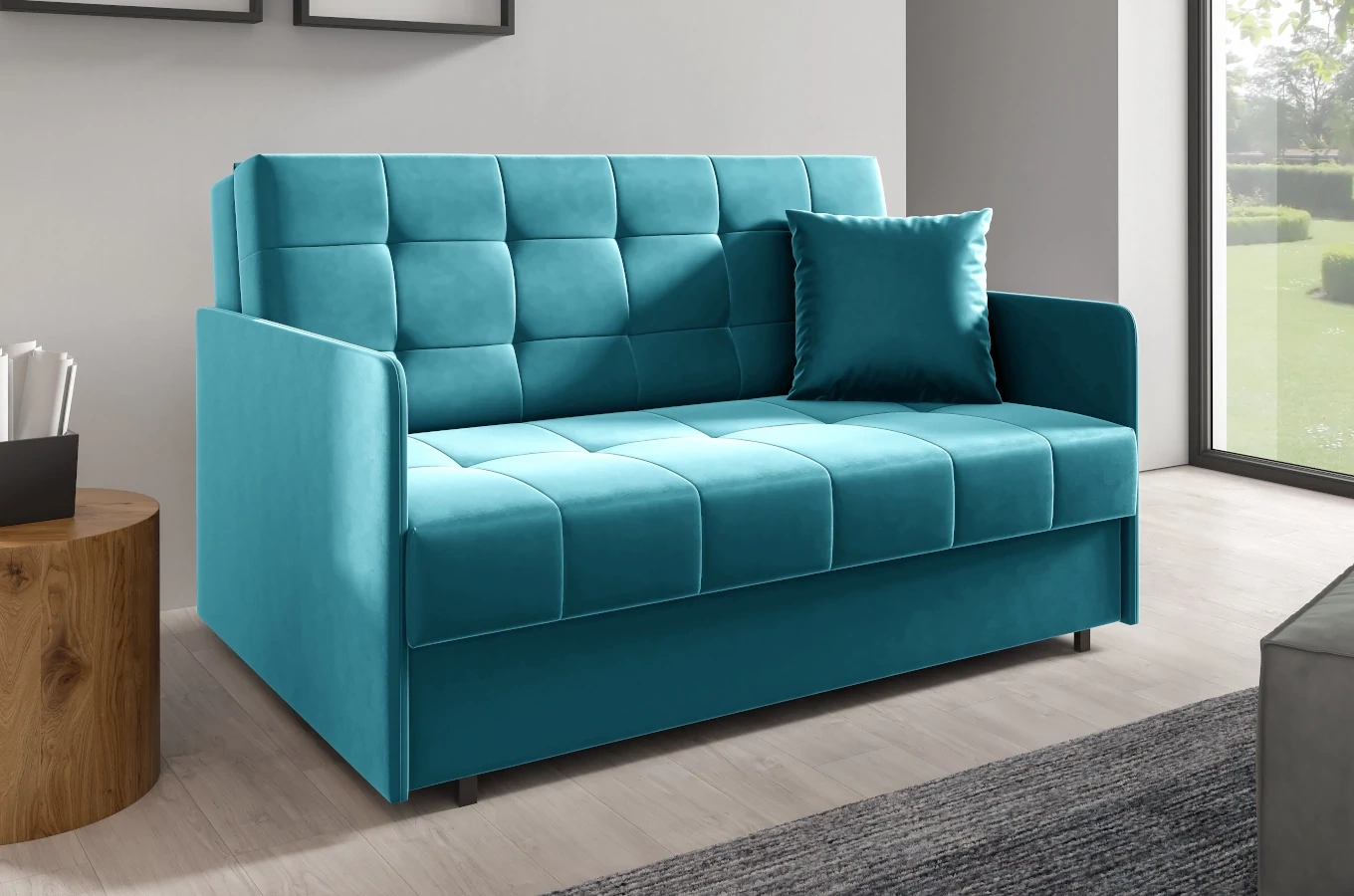 Klasyczna sofa NAOMI z funkcją spania / szerokość 140 cm