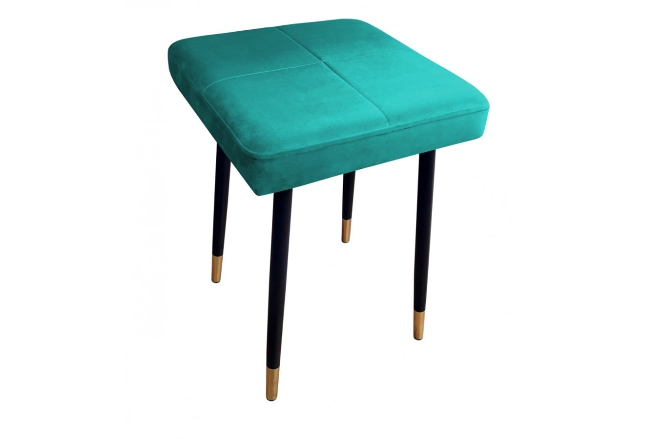 Tapicerowany taboret QUINTO na metalowych nogach / kolor tkaniny + podstawy do wyboru!