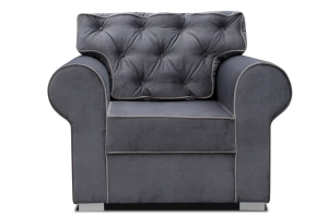 Elegancki fotel ROSIE z pikowanym oparciem