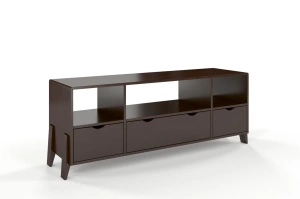 Drewniana szafka RTV bukowa Visby GDYNIA na nóżkach/ palisander