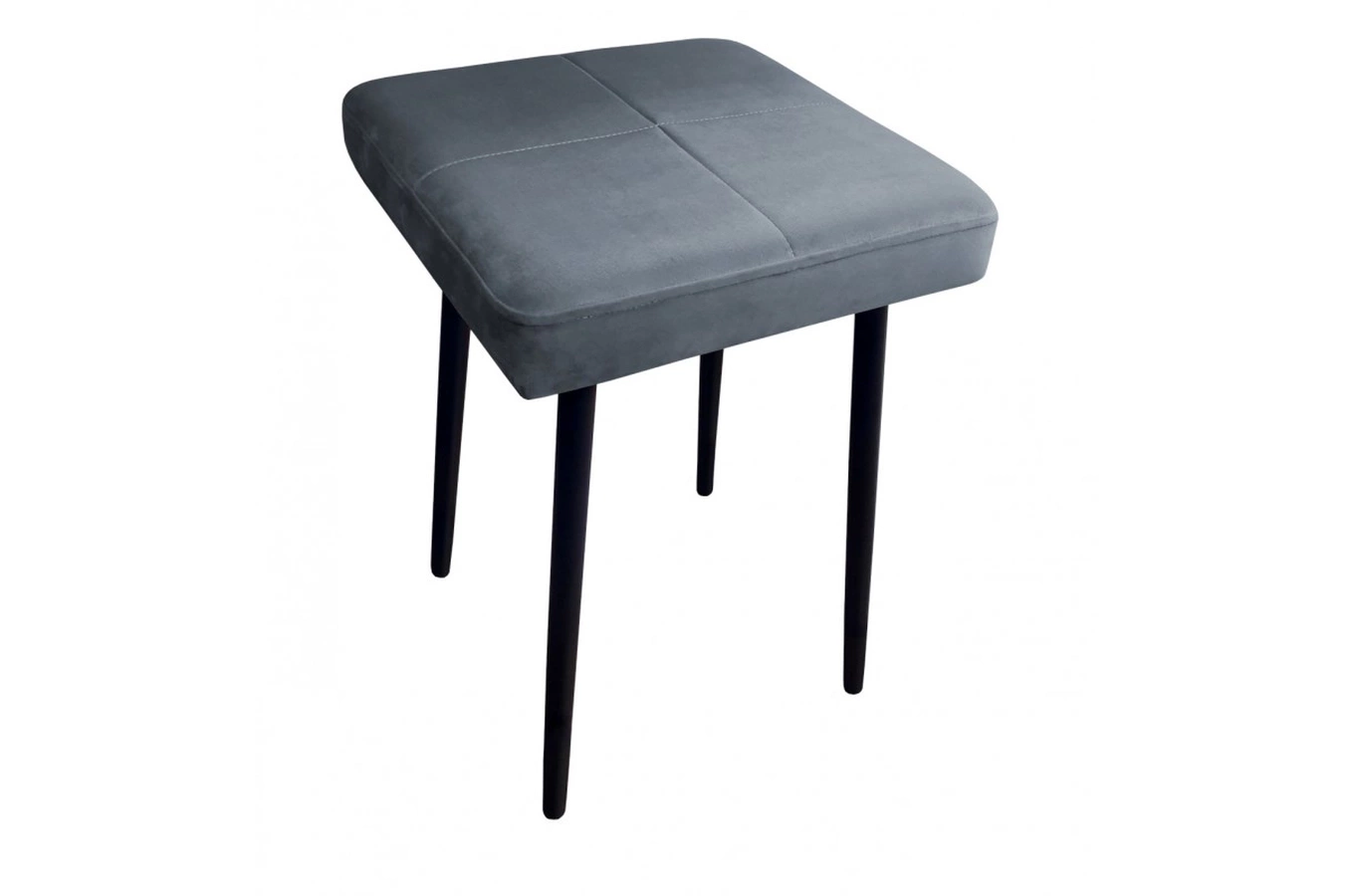 Tapicerowany taboret QUINTO na metalowych nogach / kolor tkaniny + podstawy do wyboru!