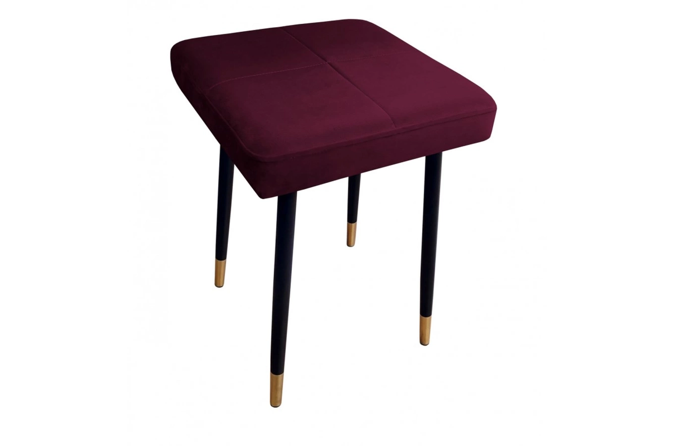 Tapicerowany taboret QUINTO na metalowych nogach / kolor tkaniny + podstawy do wyboru!