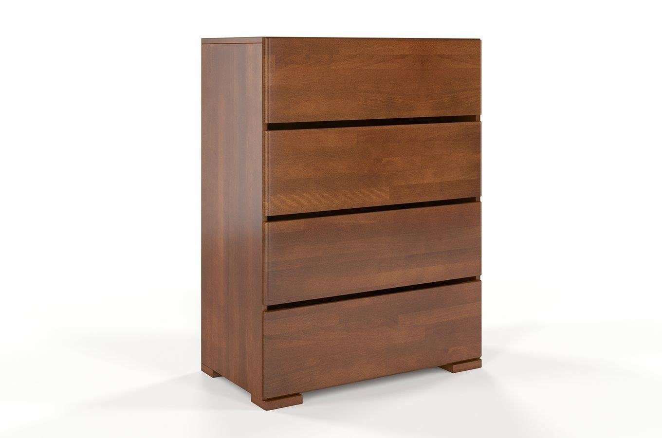 Drewniana komoda bukowa Visby Sandemo 4S80 / szer. 80 cm, kolor palisander