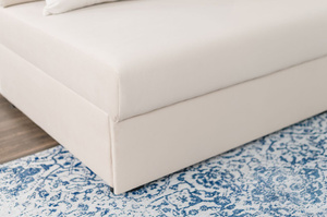 Nowoczesna rozkładana sofa Dancan OLGA z funkcją spania i pojemnikiem na pościel / 4 szerokości + 5 kolorów do wyboru!