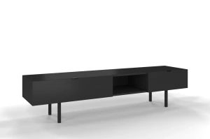 Nowoczesna czarna szafka RTV z szufladą Skandica MYWAY / szer. 180 cm