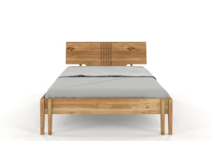 Łóżko drewniane dębowe Visby POZNAŃ / 160x200 cm, lakier naturalny