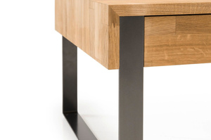 Drewniana dębowa ława CALGARY / 110x60 cm