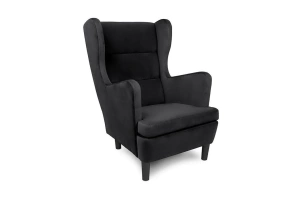 Wysyłka w 48h! Wygodny tapicerowany fotel uszak LARS